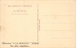 Mondschein CPA La Rochelle auf dem Hafen