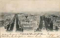 Paris CPA Panorama of Paris View