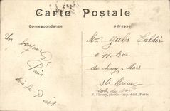 Paris CPA Trocadero and the bridge of iena