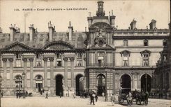 Paris CPA Cour du Louvre Les guichets