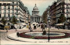 Paris CPA Street Soufflot and the Pantheon
