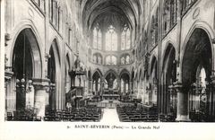 Paris Saint Severin CPA La grande nef