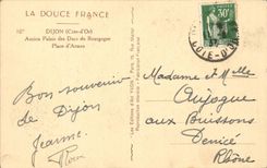 Gaumen Dijon-CPA Ancien der Burgunder-Orte der Waffen