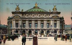 Paris CPA Opera and station of the subway