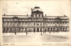 Paris CPA Cour du Louvre Pavillon de l'horloge