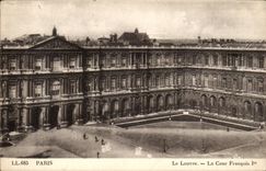 Paris CPA Le Louvre La cour Francois 1er