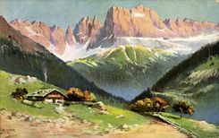 CPA Fantasy Landscape in Southern Switzerland the Tirol