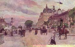 CPA Paris La legion d'honneur et la gare d'Orleans Quai d'Orsay