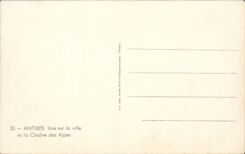 CPA Antibes Seen on the city and the alpine range