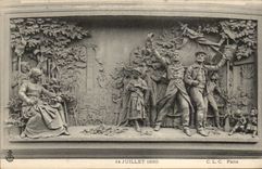 Paris CPA July 14th 1880