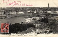 CPA Toulouse Panorama de la ville et des quais