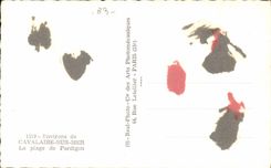 MODERN CARD Surroundings of Cavalaire on Sea the beach of PArdigon