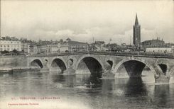 CPA Toulouse Le pont neuf