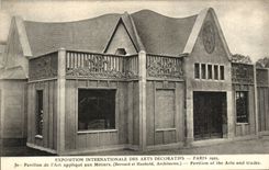 Paris CPA Exposition internationale des Arts Decoratifs Paris 1925 Pavillon de l'art applique aux Metiers 