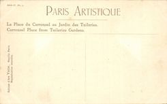 Paris CPA Place du Carrousel au jardin des Tuileries