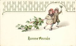 CPA Fantasy Children Happy New Year