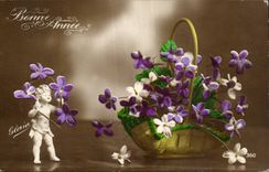 CPA Fantasy Flowers Happy New Year