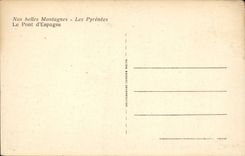 CPA unsere schonen Berge die Pyrenees die Brucke von Spanien