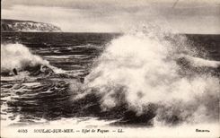 CPA Soulac on sea Effect of waves