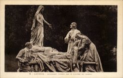 CPA Lourdes Monument offered by the Cambric diocese