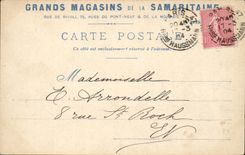 Paris CPA Department stores of Samaritaine Street of Rivoli Botanical garden