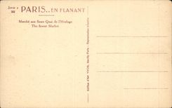 CPA Paris Marche aux fleurs Quai de l'horloge