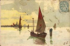 CPA Fantaisie Bateau