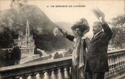 CPA a hello of Lourdes