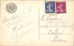 CPA Lourdes Pilgrimage of Our Lady of Salette three phases of the appearance