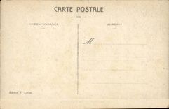 CPA Lourdes View from above on the esplanade the basilica