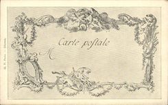 CPA Fantaisie Les chefs d'oeuvre de l'art au 18eme la fille mal gardee Moreau le jeune 