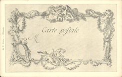 CPA Fantaisie Les chefs d'oeuvre de l'art au 18eme Scene de l'ecole des Maris de moliere