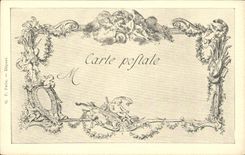 CPA Fantaisie Les chefs d'oeuvre de l'art au 18eme Les dernieres paroles de JJ Rousseau Moreau le jeune