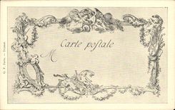 CPA Fantaisie Les chefs d'oeuvre de l'art au 18eme Le ruisseau Moreau le jeune