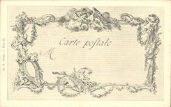 CPA Fantaisie Les chefs d'oeuvre de l'art au 18eme Les jardins de marly Moreau le jeune