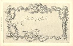 CPA Fantaisie Les chefs d'oeuvre de l'art au 18eme Scene de l'indiscret Moreau le jeune