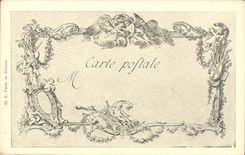 CPA Fantaisie Les chefs d'oeuvre de l'art au 18eme Plus de peur que de mal Moreau le jeune