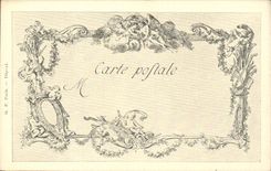 CPA Fantaisie Les chefs d'oeuvre de l'art au 18eme La fille obeissante Moreau le jeune