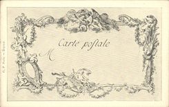 CPA Fantaisie Les chefs d'oeuvre de l'art au 18eme Les quatre coins Moreau le jeune