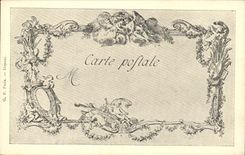 CPA Fantaisie Les chefs d'oeuvre de l'art au 18eme Le vrai bonheur Moreau le jeune