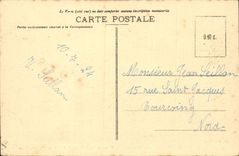 Military CPA special School the monument of raised Saint Cyr tombs with the field of honor (militaria)