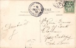 CPA the 3rd Juana table kisses Therese whom the Carmelite nuns surround