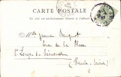 Paris CPA the Pantheon and street Soufflot