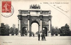Paris CPA Arc de Triomphe du Carrousel