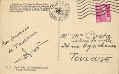 CPA Chateau de Chenonceau Facade occidentale