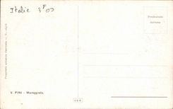 CPA Italie Italia V Pini Mareggiata