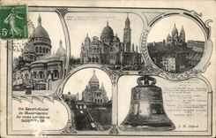 CPA Paris Du Sacre Coeur de montmartre 