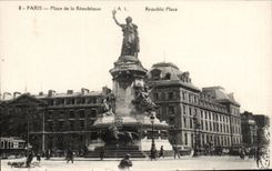 CPA Paris Places Republic