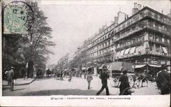 CPA Paris perspective du Bd poissonniere