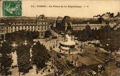 CPA Paris Places Republic